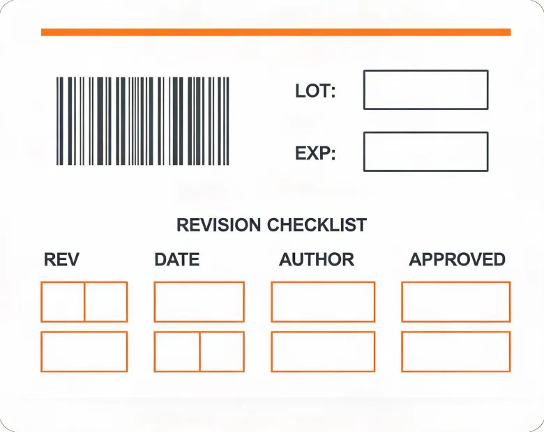 Product label and document control workflow